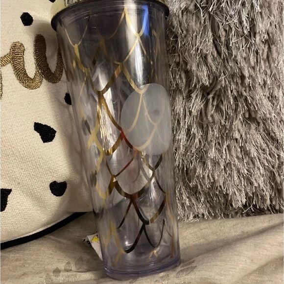 Starbucks venti collectible mermaid scales gold holiday tumbler cup - Picture 2 of 4